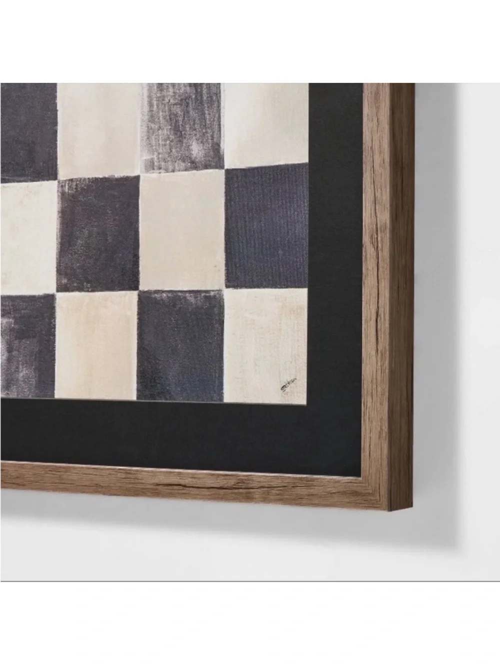Studio McGee 16” x 20” Checkerboard Framed Wall Art